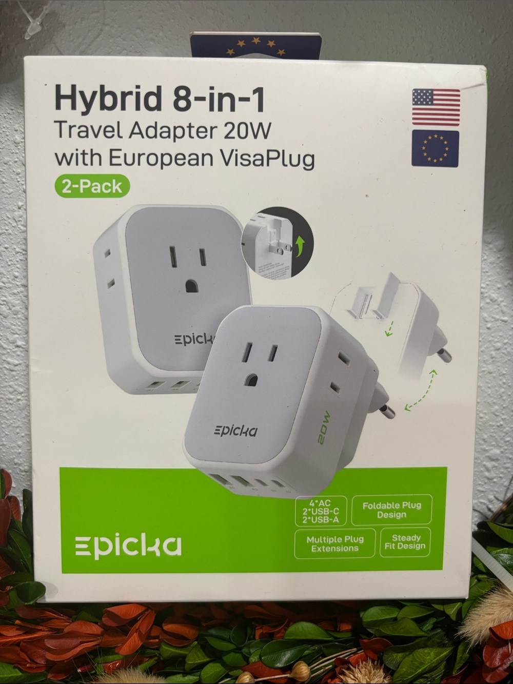 Epicka Hybrid 8-in-1 20W Travel Adapter